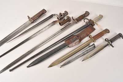 Lot 443 - A good group of World Bayonets