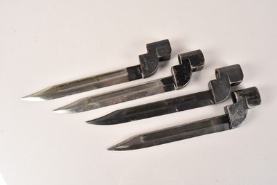 Lot 449 - A group of four No.9 bayonets