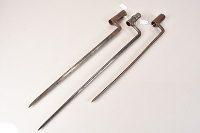 Lot 453 - Three US Socket Bayonets