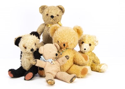 Lot 188 - Five post-war British Teddy Bears