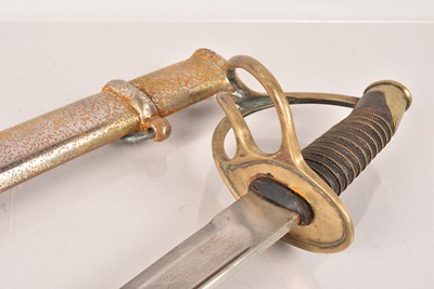 Lot 498 - A Name Marked C.S.A Cavalry Sword