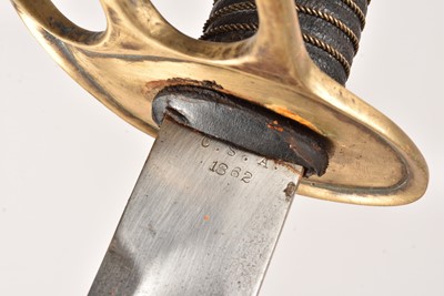 Lot 498 - A Name Marked C.S.A Cavalry Sword