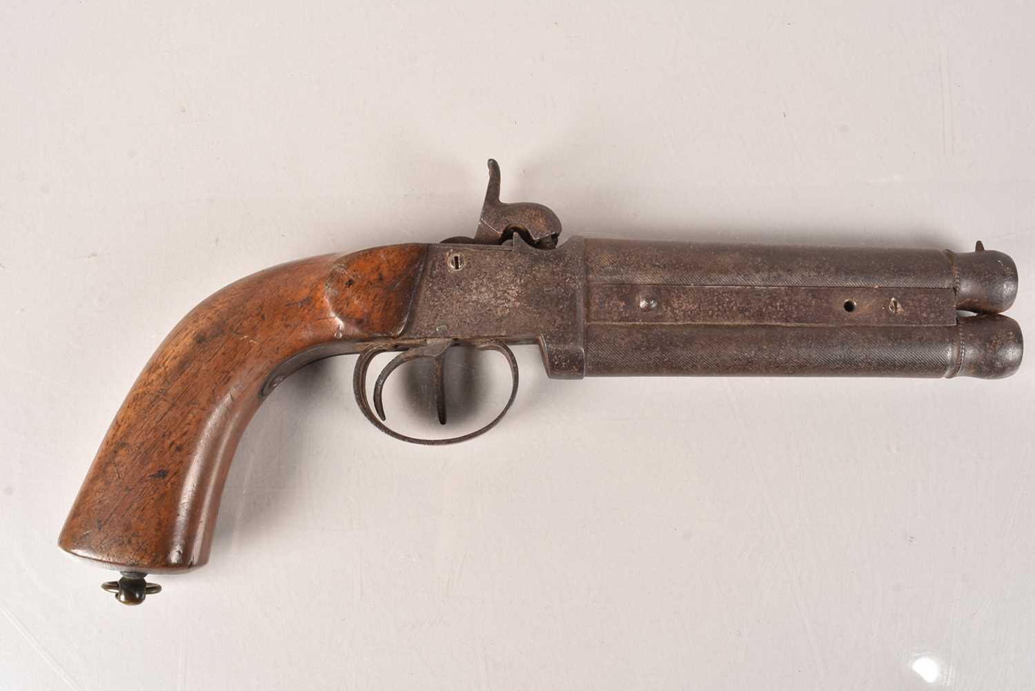 Lot 521 - A Belgian Over/Under Percussion Cap Pistol