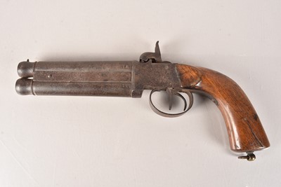 Lot 521 - A Belgian Over/Under Percussion Cap Pistol