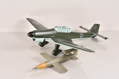 Lot 535 - A Scratch-Built German Junker Ju 87, made of wood