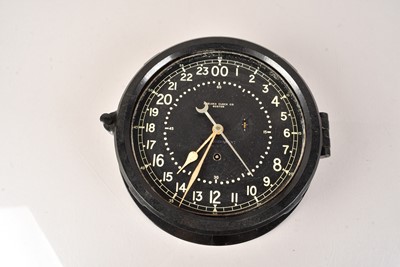 Lot 565 - A WWII US Air Force Bulkhead Clock by Chelsea Clock CO