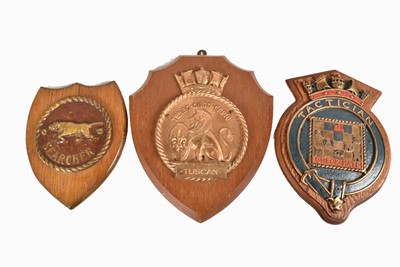 Lot 652 - Three Ship's Plaques