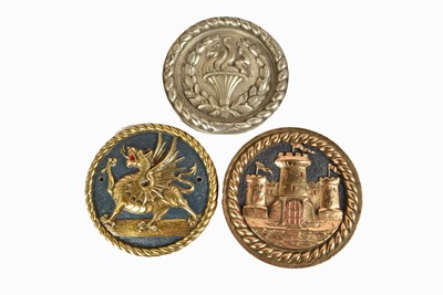 Lot 655 - Three Ship's Plaques/Tampion