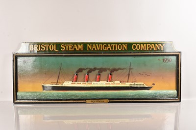 Lot 678 - Bristol Steam Navigation Company wooden wall display