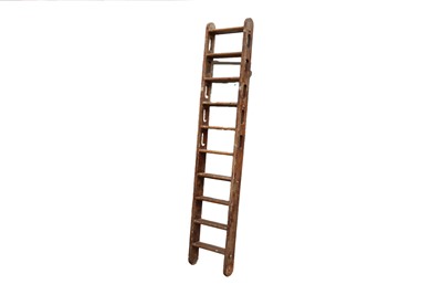 Lot 680 - A 1950s wooden Ship Ladder off of a Ton-Class Sweeper