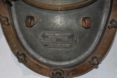Lot 695 - A Vintage United States Navy Diving Helmet