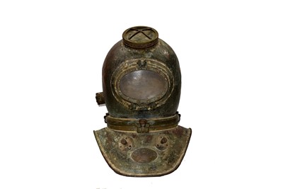 Lot 697 - A Vintage Lightweight Utility Diving Helmet by Siebe Gorman & Co