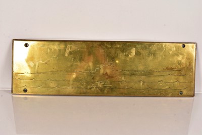 Lot 701 - An interesting heavy brass piece of artwork