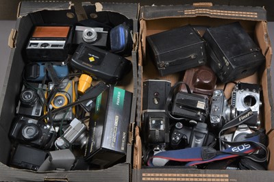 Lot 265 - Two Trays of Various Cameras
