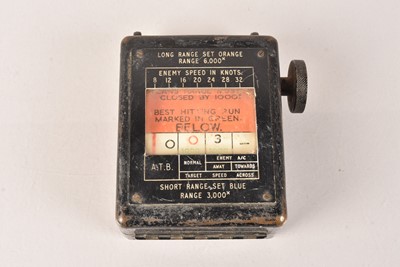 Lot 720 - A Torpedo Range Finder/Calculator