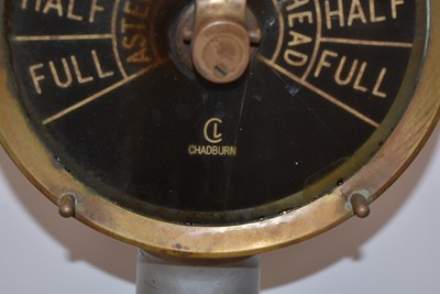 Lot 724 - A vintage Chadburn's Ships Telegraph