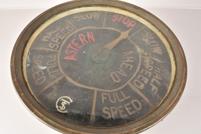 Lot 745 - A Chadburn of Liverpool Ship's Telegraph