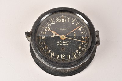 Lot 751 - A WWII US Navy Ship's Clock by Chelsea Clock Co