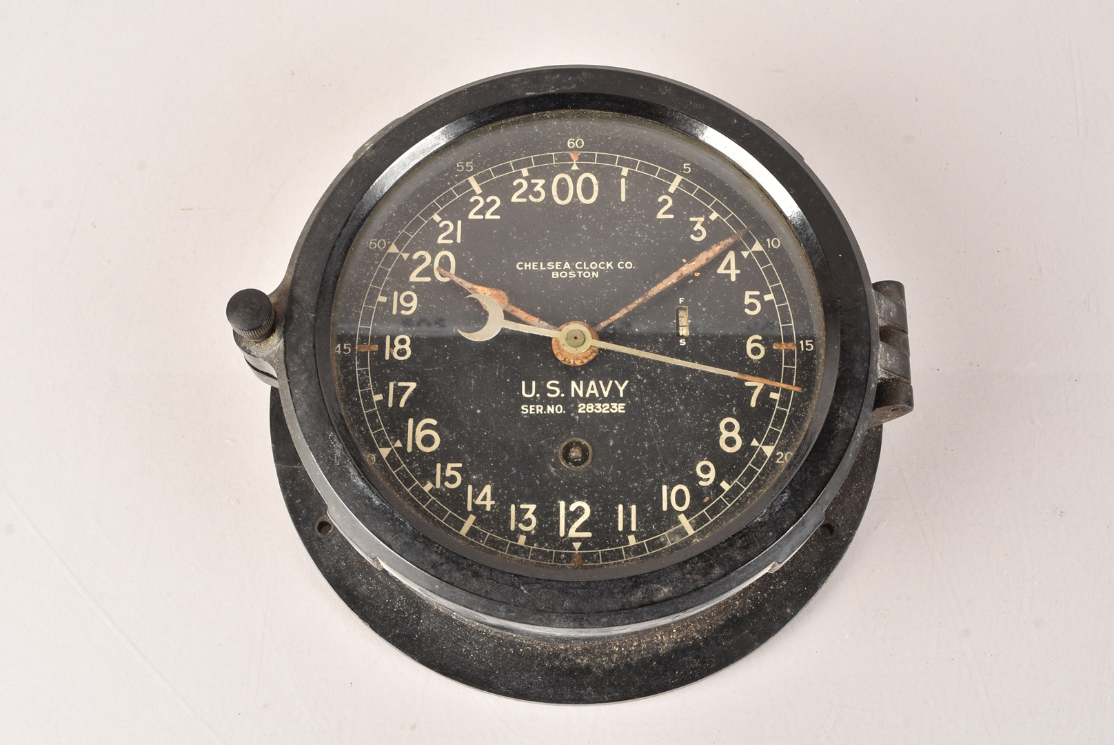 Lot 751 - A WWII US Navy Ship's Clock by Chelsea Clock