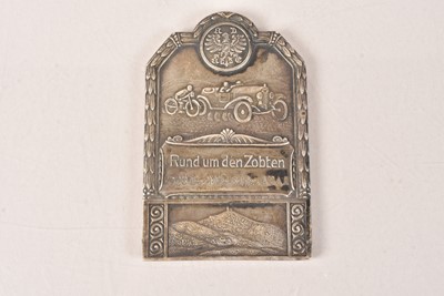 Lot 806 - A 1928 District of Central Silesia 'Around The Zobten' plaque