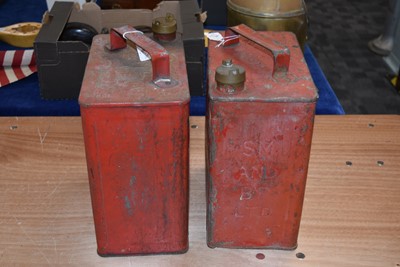 Lot 812 - Two SM & BP Ltd Two Gallon Petrol Cans