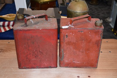 Lot 812 - Two SM & BP Ltd Two Gallon Petrol Cans