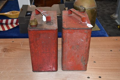 Lot 812 - Two SM & BP Ltd Two Gallon Petrol Cans