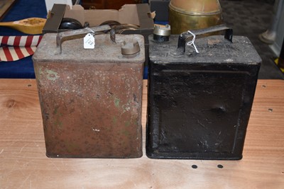 Lot 812 - Two SM & BP Ltd Two Gallon Petrol Cans