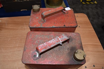 Lot 812 - Two SM & BP Ltd Two Gallon Petrol Cans