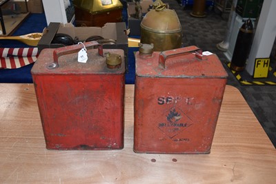 Lot 812 - Two SM & BP Ltd Two Gallon Petrol Cans