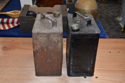 Lot 812 - Two SM & BP Ltd Two Gallon Petrol Cans