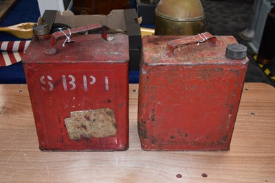 Lot 812 - Two SM & BP Ltd Two Gallon Petrol Cans