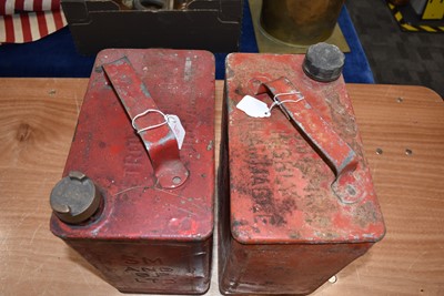 Lot 812 - Two SM & BP Ltd Two Gallon Petrol Cans