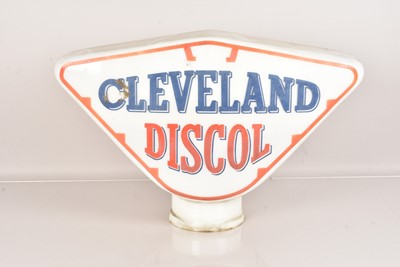 Lot 848 - A Cleveland Discol 'The Alcohol Blend' Glass Petrol Pump Globe