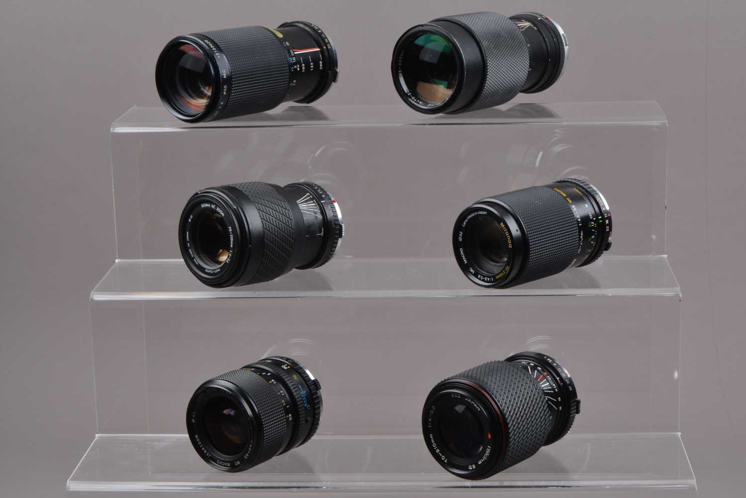 Lot 285 - A Group of OM Mount Lenses