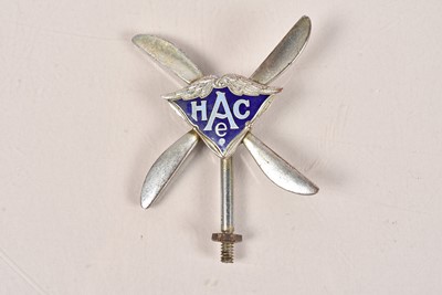 Lot 911 - A Vintage HACE Car Badge by Thomas Fattorini