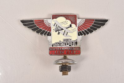 Lot 921 - Northamptonshire Aero Club Car Badge