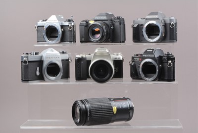Lot 287 - A Group of Pentax SLR Cameras