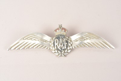 Lot 925 - A WWII Royal Air Force (RAF) presentation car badge