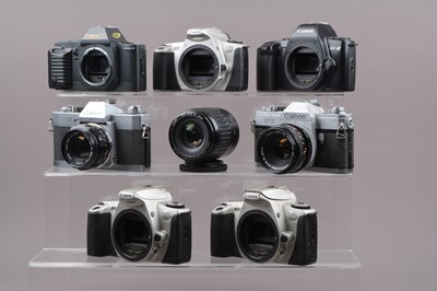 Lot 288 - A Group of Canon SLR Cameras