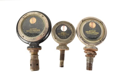 Lot 941 - Three vintage Boyce Moto Meters