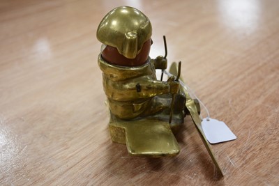 Lot 948 - A Scarce 'Aviator' Car Mascot by John Hassall