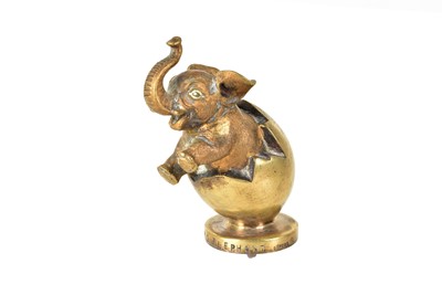 Lot 993 - A Rare 1920s Car Mascot entitled 'Elephant Egg'