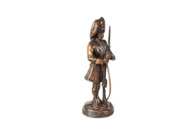 Lot 1006 - A Bronze Scottish Highlander Car Mascot