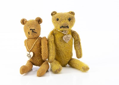 Lot 195 - Two German 1920s pin -jointed Teddy Bears