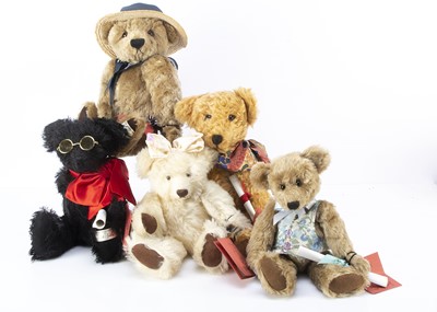 Lot 19 - Five Jill Golding limited edition artist Teddy Bears