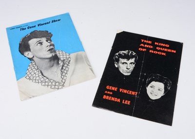 Lot 331 - Gene Vincent Programmes