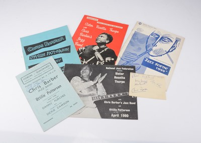 Lot 355 - Chris Barber Programmes / Signatures