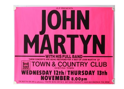 Lot 376 - John Martyn Concert Poster