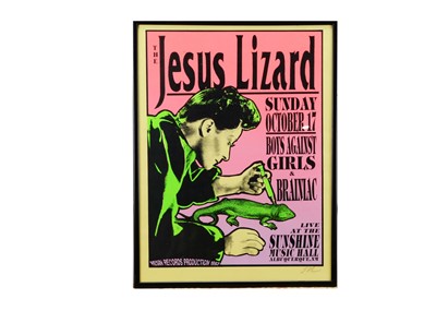 Lot 382 - The Jesus Lizard Concert poster / Signed